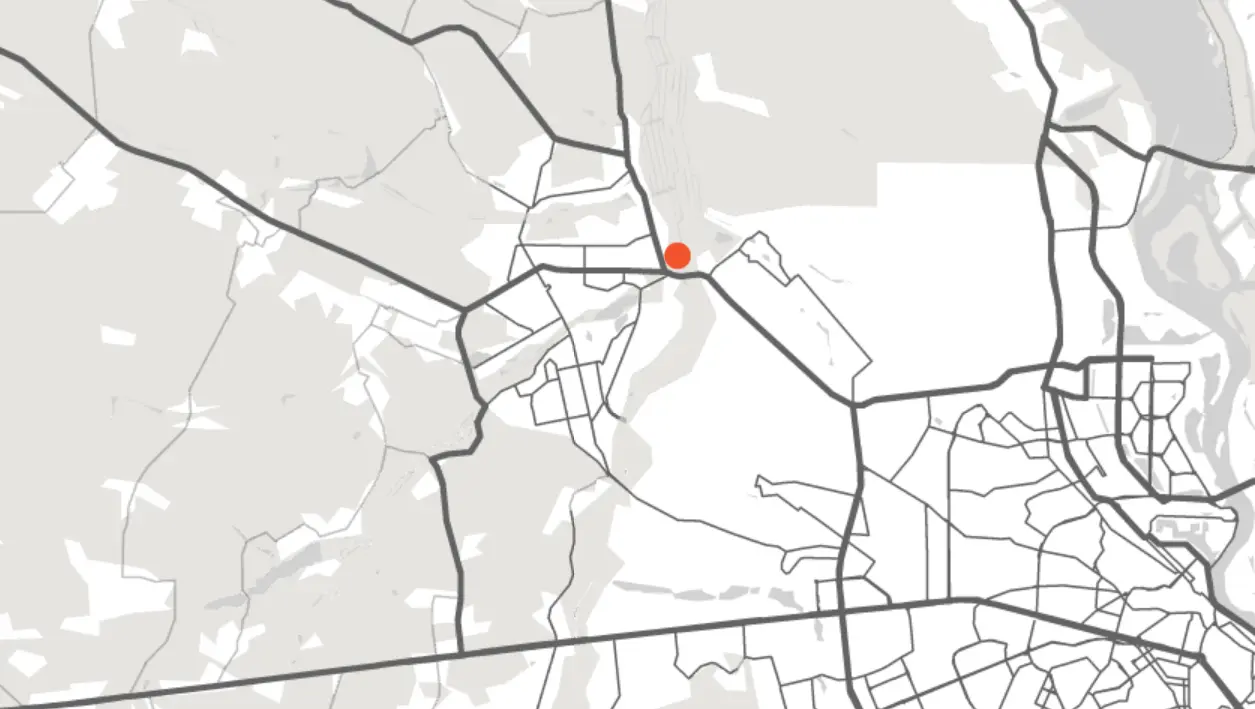 Мапа з місцезнаходженням складу в Гостомелі